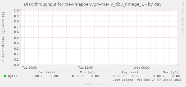 Disk throughput for /dev/mapper/vgnvme-lv_db3_rimage_1